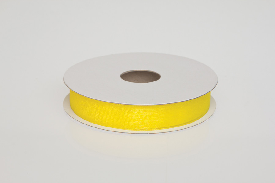 #3 Chiffon Organza Ribbon (25yd) - Daffodil