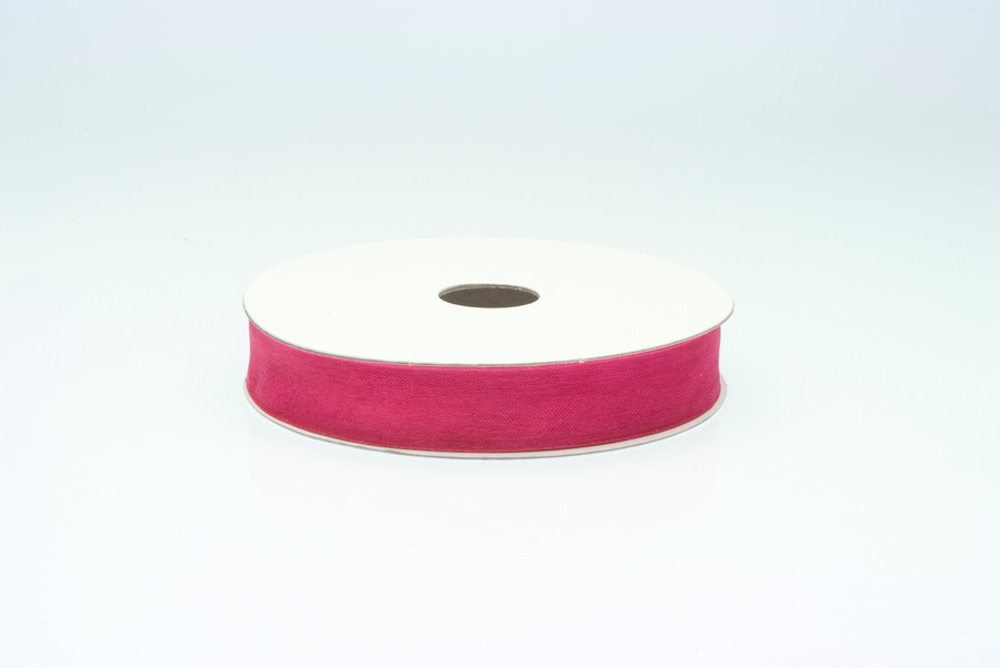 #3 Chiffon Organza Ribbon (25yd) - Fuchsia