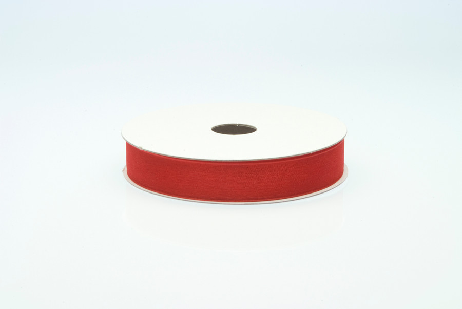 #3 Chiffon Organza Ribbon (25yd) - Red