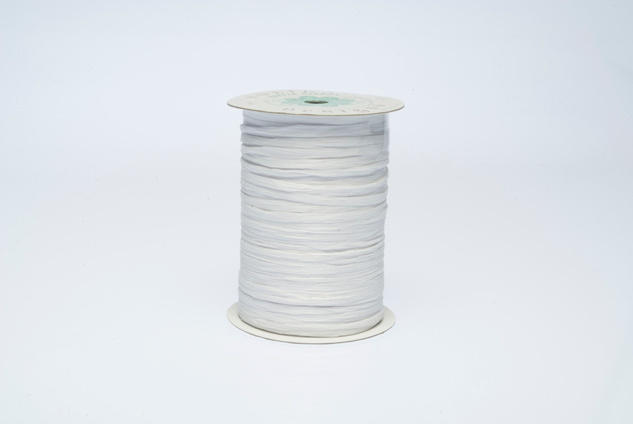 Raffia Wrap Ribbon (100yd) - White