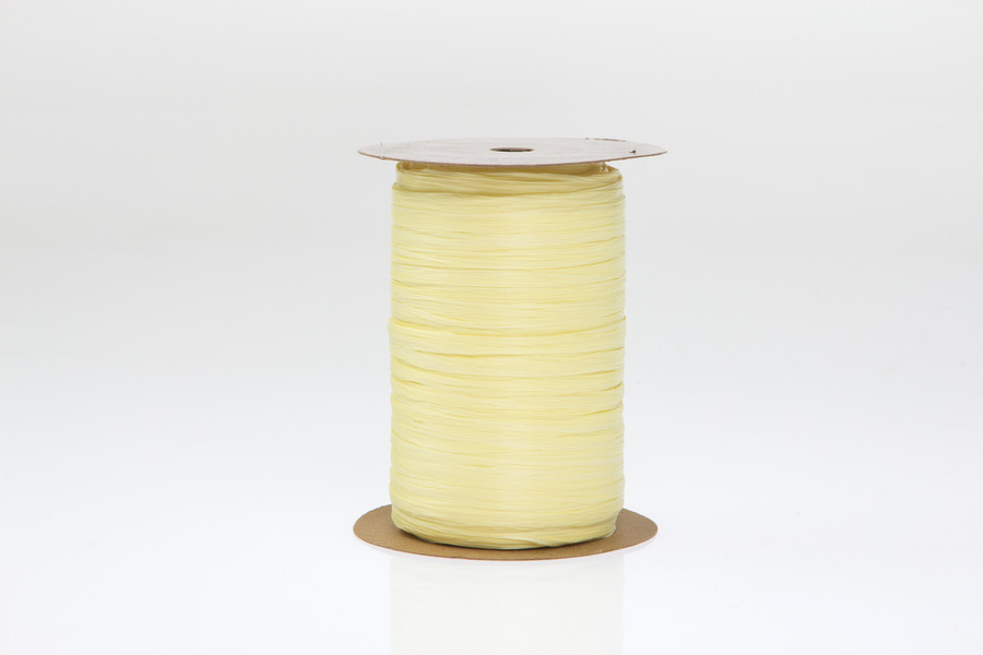 Raffia Wrap Ribbon (100yd) - Yellow