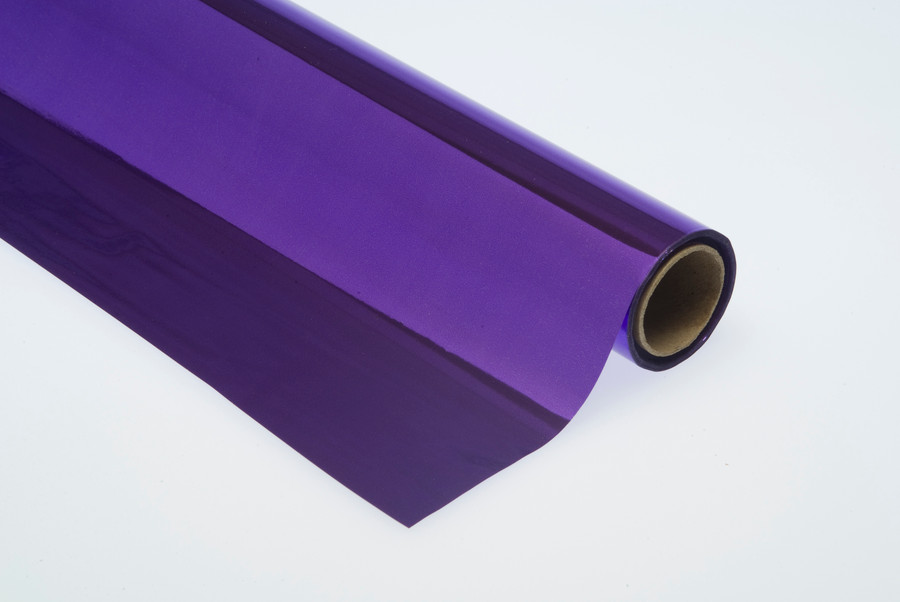 24in Wide Metallized Krystalphane Roll (100ft) - Purple