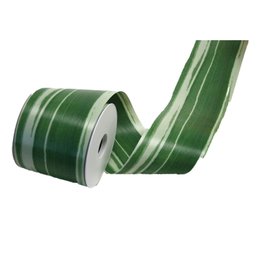 4in Wide Aspid Leaf Ribbon (28yd) - Mangetsu