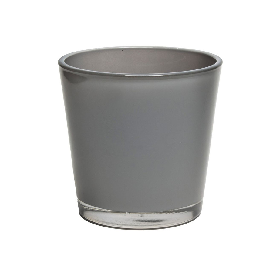 5in Tall Churchill Flared Glass Vase - Grey