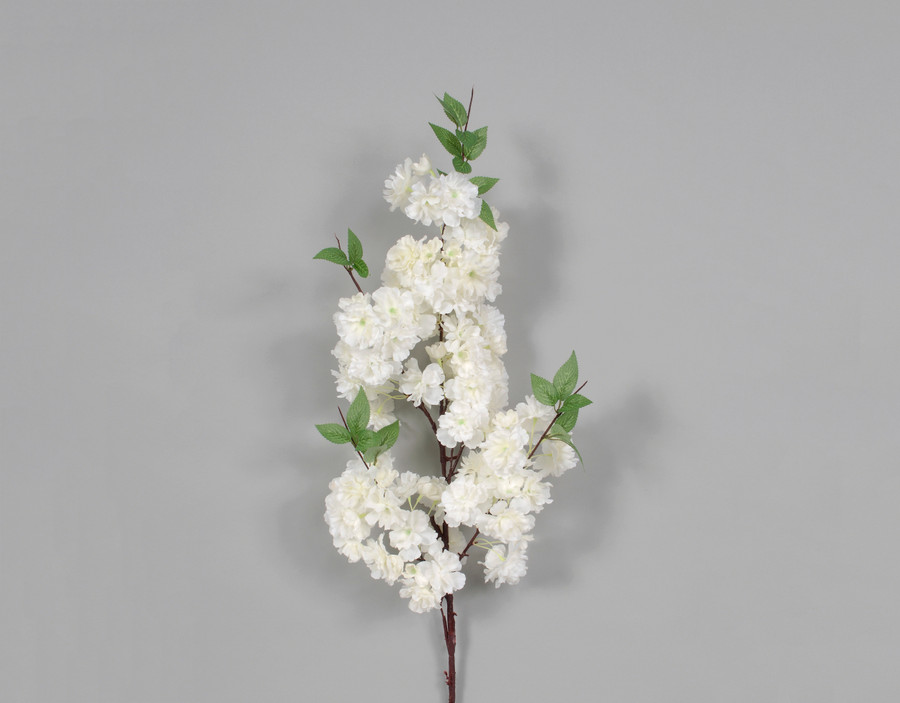 49in White Cherry Blossom Branch