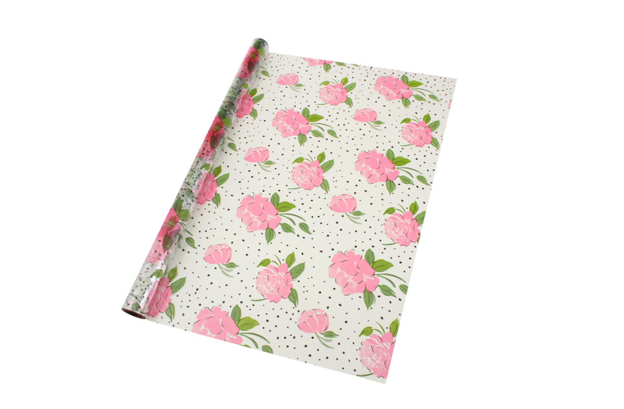 30in Wide Cello Film Roll with Print (100ft) - Rose Serendipity