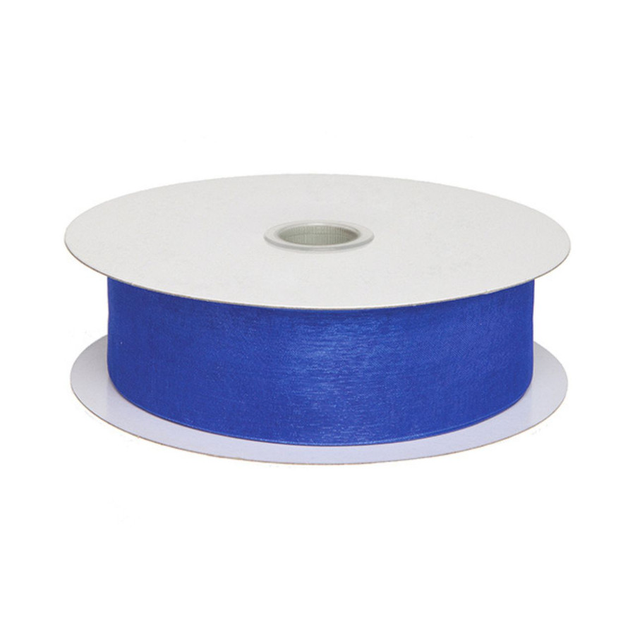#9 Monofilament Organza Ribbon (100yd) - Royal