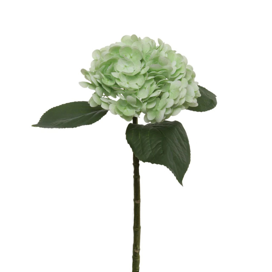 22in Soft Touch Hydrangea Spray - Green