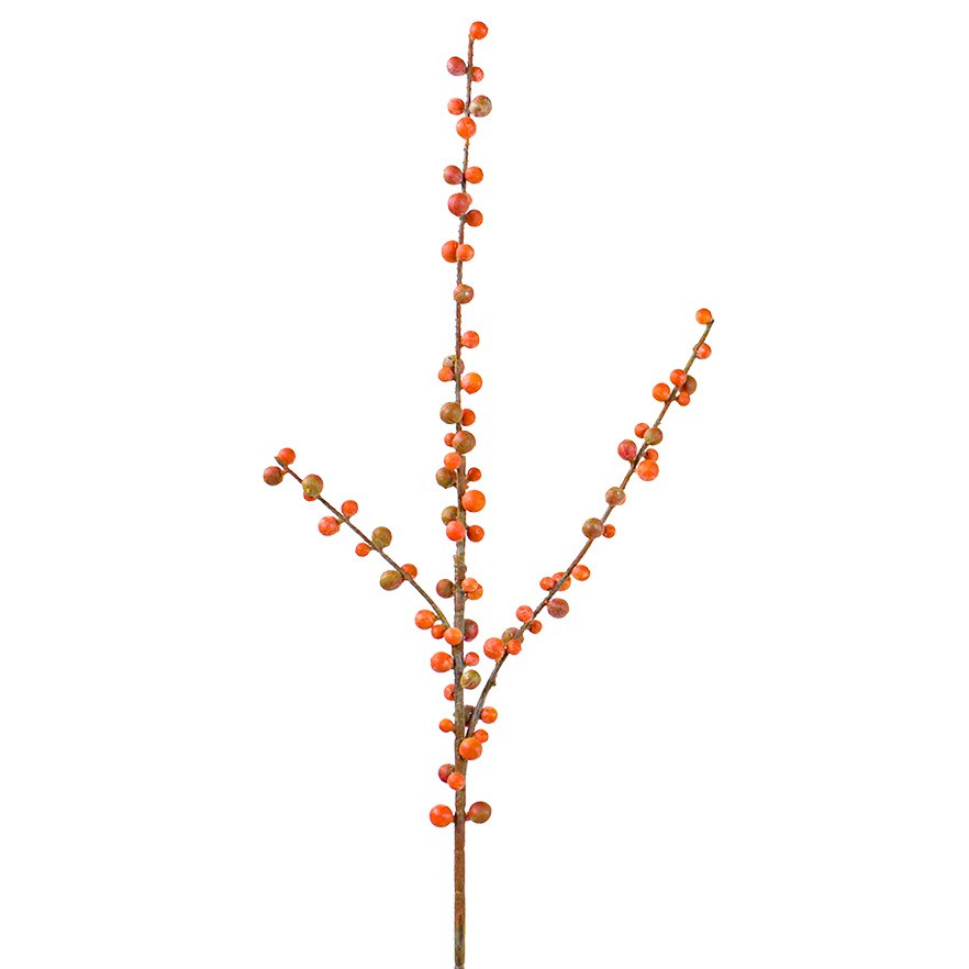 24in Ilex Berry Spray X86 - Mixed Orange