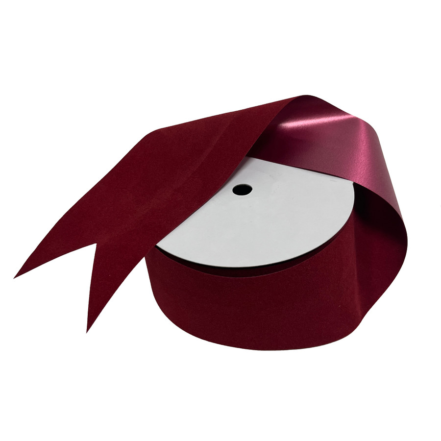 #40 Poly Back Velvet Ribbon (25yds) - Burgundy