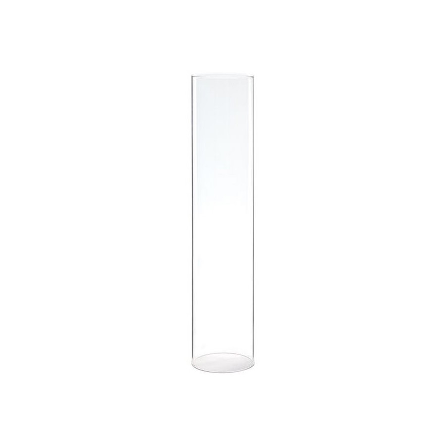 4x18in Tall Glass Sleeve Chimney - Clear