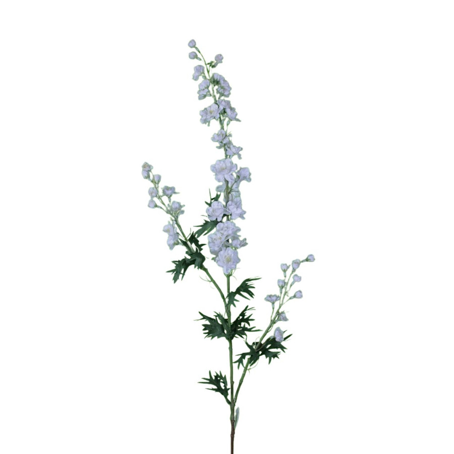 33in Delphinium Spray - White