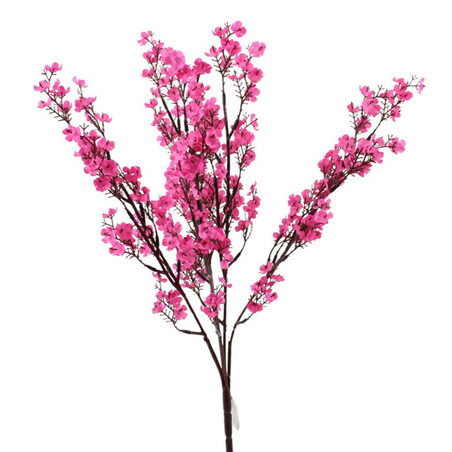 20in Plum Blossom Bush x6 - Pink