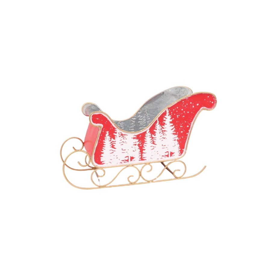 XCONT 12.3L 4.5W 3H SLEIGH W TREES PVC LINER RED WHITE