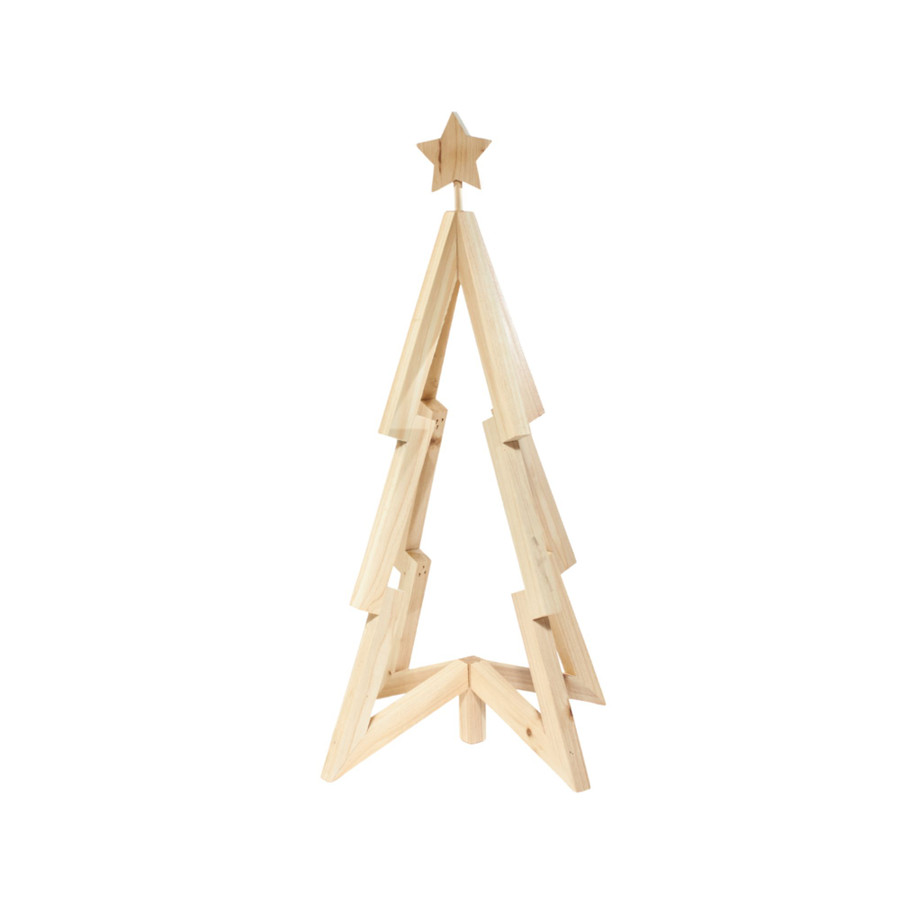 24.5in Tall Christmas Tree Cutout With Star Topper