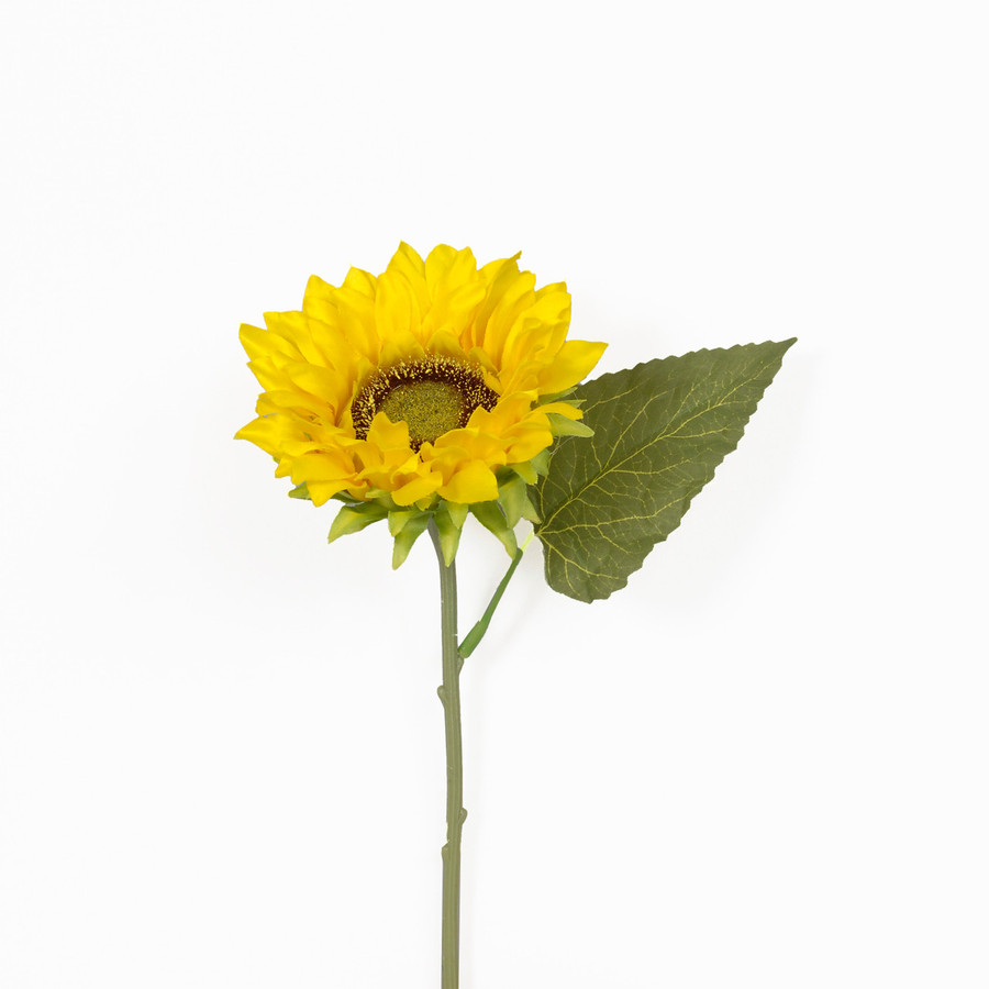 28in Large Sunflower Stem - Yellow