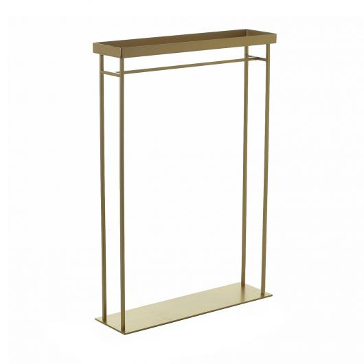 24in Tall Brentmore Metal Standing Display Shelf - Gold