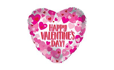 Foil Hearts on Pearl Balloons (5pk)