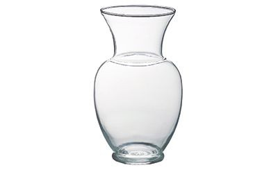 7in Tall Spring Garden Clear Glass Vase