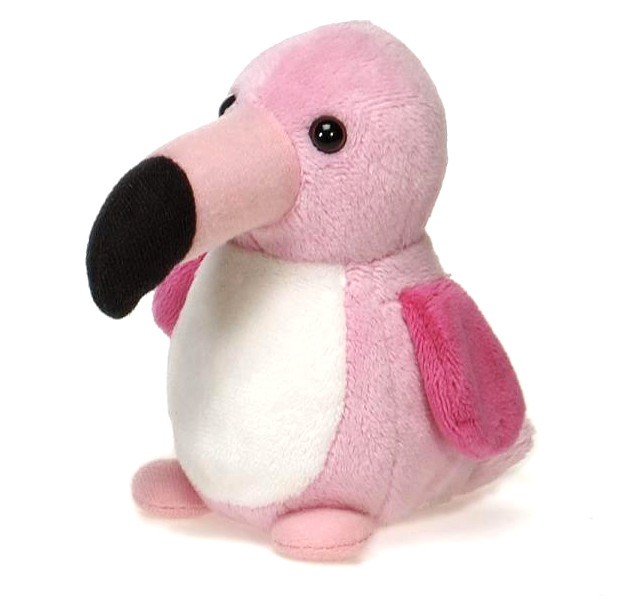 5in Tall Bean Bag Baby Flamingo Plush