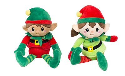 8in Tall Plush Elves - Boy & Girl (Assorted)