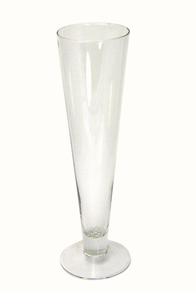 24in Tall Cielo Pilsner Clear Glass Vase