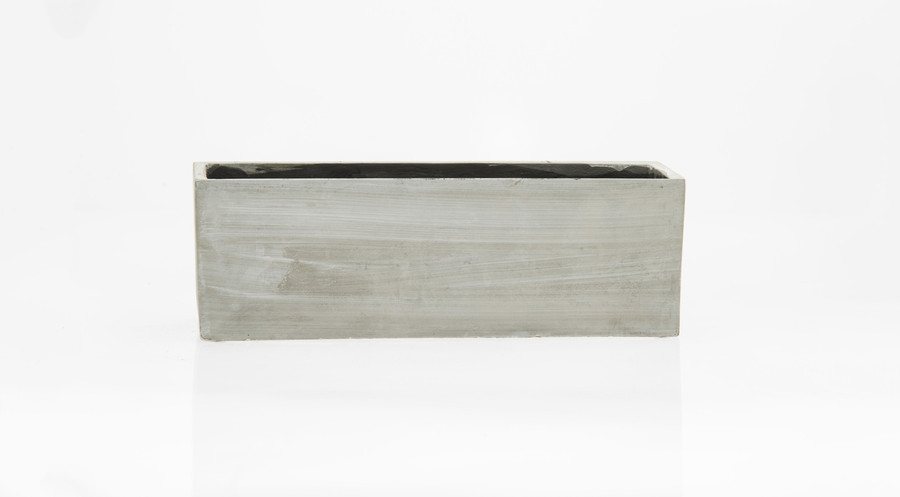 15.5in Long Newcastle Rectangular Cement Planter