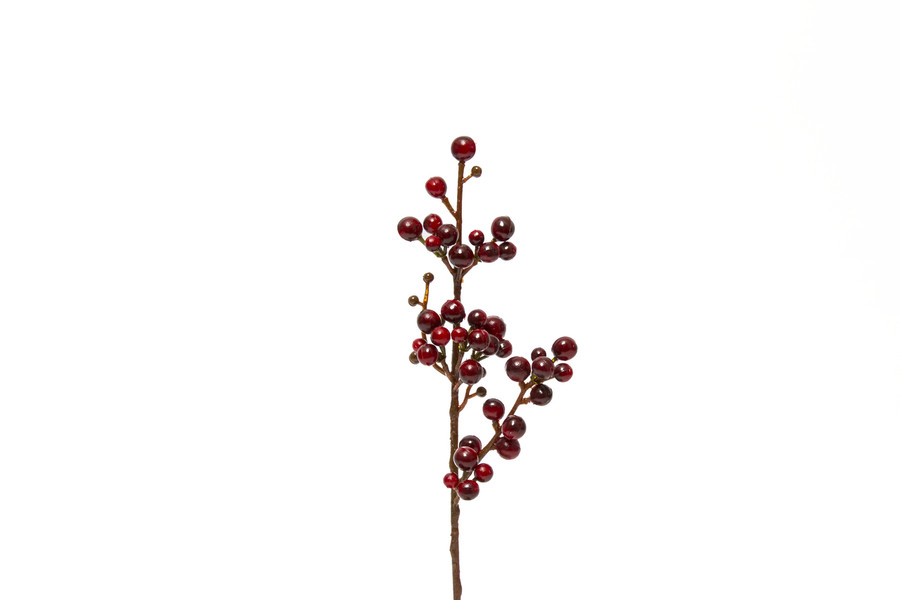 13in Waterproof Ilex Berry Spray x38 - Cranberry (12pk)
