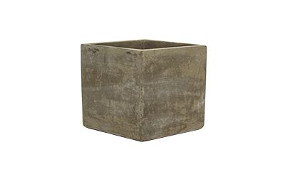 6in Long Newcastle Cube Cement Pot