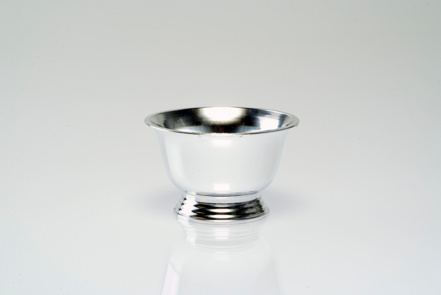 6in Wide Plastic Revere Compote Bowl - Silver