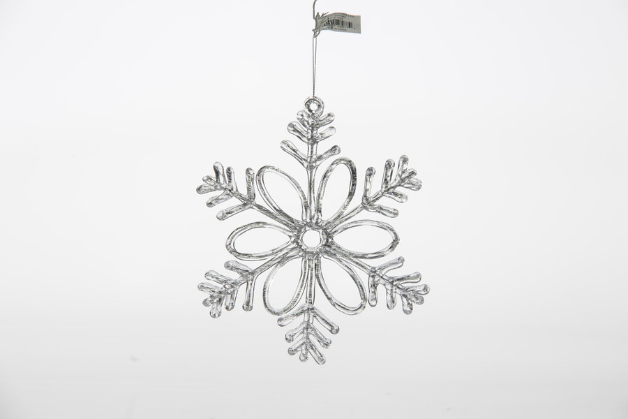 8in Acrylic Snowflake Ornament