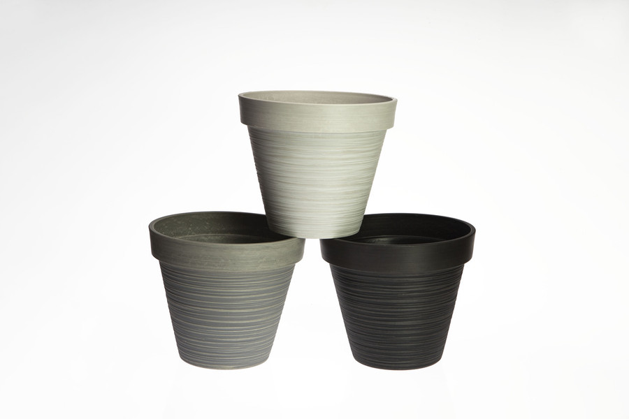 14in Wide Recycled Plastic Planter Pot (Assorted)