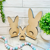 Set of 3 Bunnies | Wood Bunny | Wooden Craft Bunnies