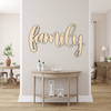 SMALL Connected Letters | Family Word | Wooden Cutout Word | Script Word