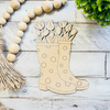 Tulip Rain Boot craft shape