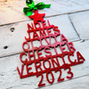 Christmas Name Tree Ornament | Personalized Family Name Ornament | Custom Christmas Tree Ornament | Handmade Tree Ornaments | Christmas Gift