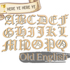 Old English | Craft Letters | Unfinished Letters | Arts & Crafts Supplies