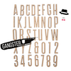 2" Sample Set | Gangster MDF | Wood Craft Letters | Unfinished Letters | Arts & Crafts Supplies