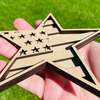 4th of July Star SVG - Laser cut files - 3 Layer Art Piece for Glowforge - Laser Cut Files - CNC Cut Files Active