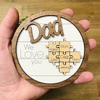 Father's Day Puzzle Piece Plaque | Father's Day Gift | Personalize Father's Day Gift | Dad Birthday Gift