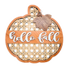 Fall Pumpkin Decor | Handmade Wooden Rattan Pumpkin | Classroom Decor | Fall Accents | Happy Fall | Welcome Sign