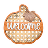 Fall Pumpkin Decor | Handmade Wooden Rattan Pumpkin | Classroom Decor | Fall Accents | Happy Fall | Welcome Sign