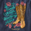 Cherished Girl Womens Long Sleeve T-Shirt Walking Boots