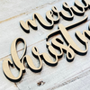 Merry Christmas Wood Cutout | Christmas Craft Words | Wood Letters | 12"-22"