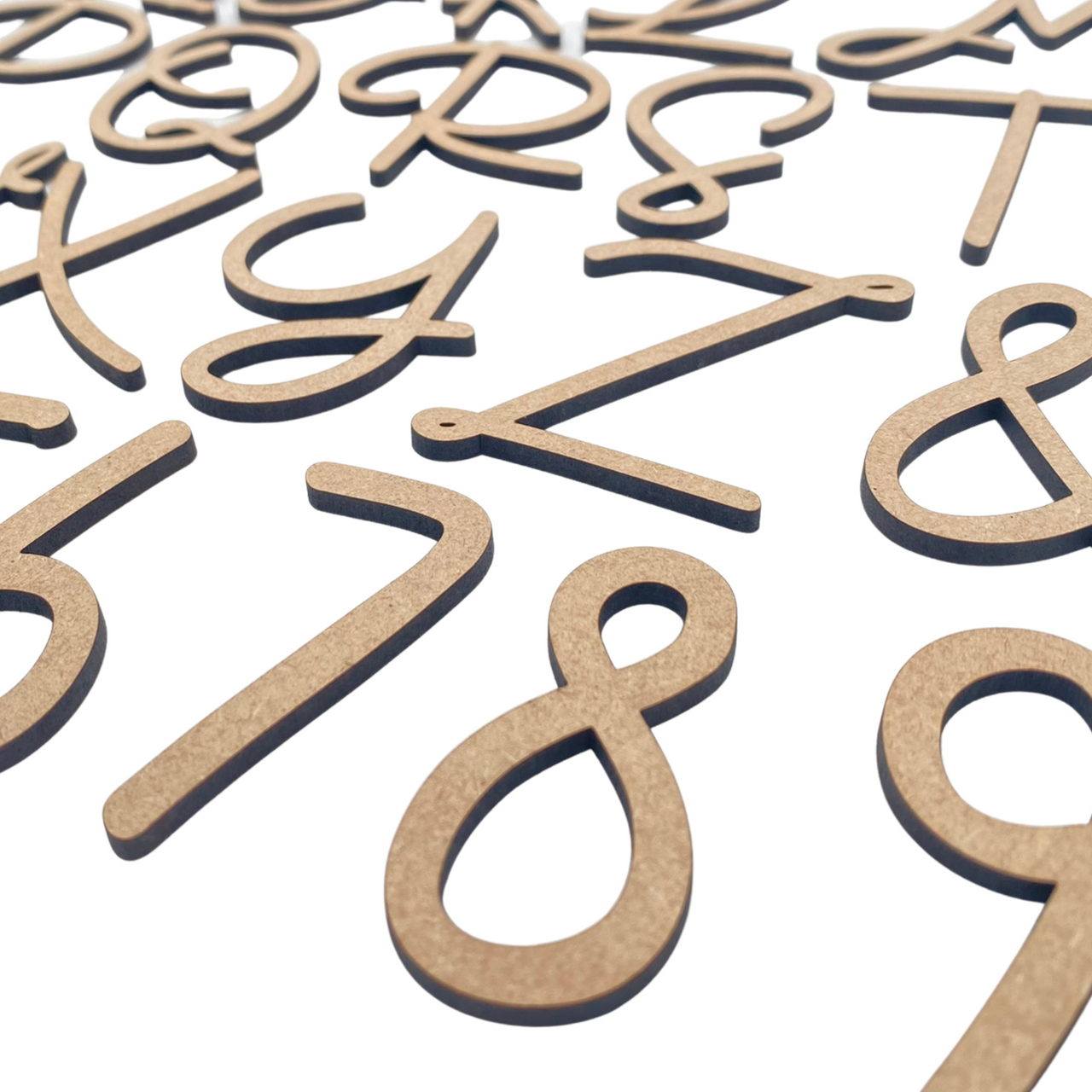 Handwritten Script | Craft Letters | Unfinished Letters | Sign Making Decor