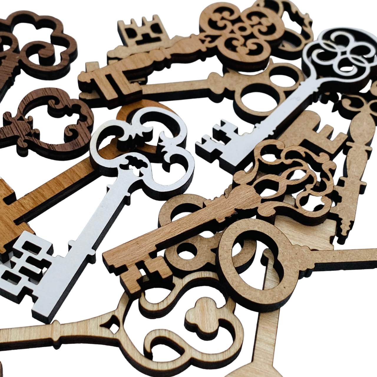 Buy Online Wood Skeleton Keys Cutouts