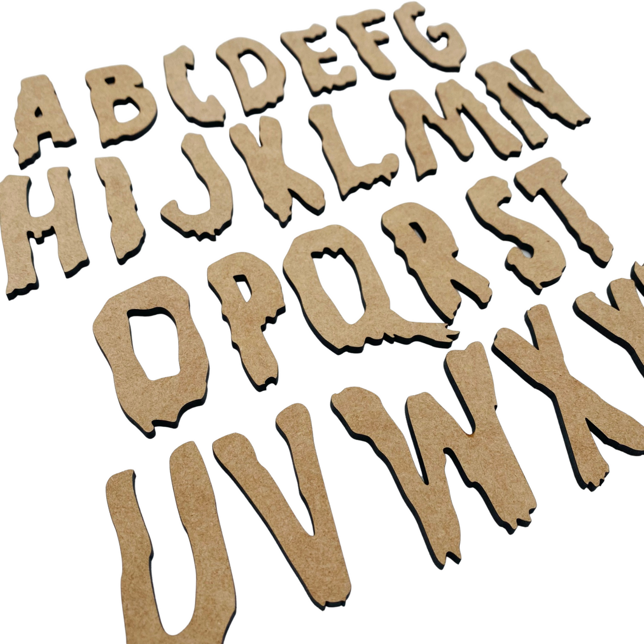 Fast Shipping Unfinished Wooden Alphabet Letters Set 