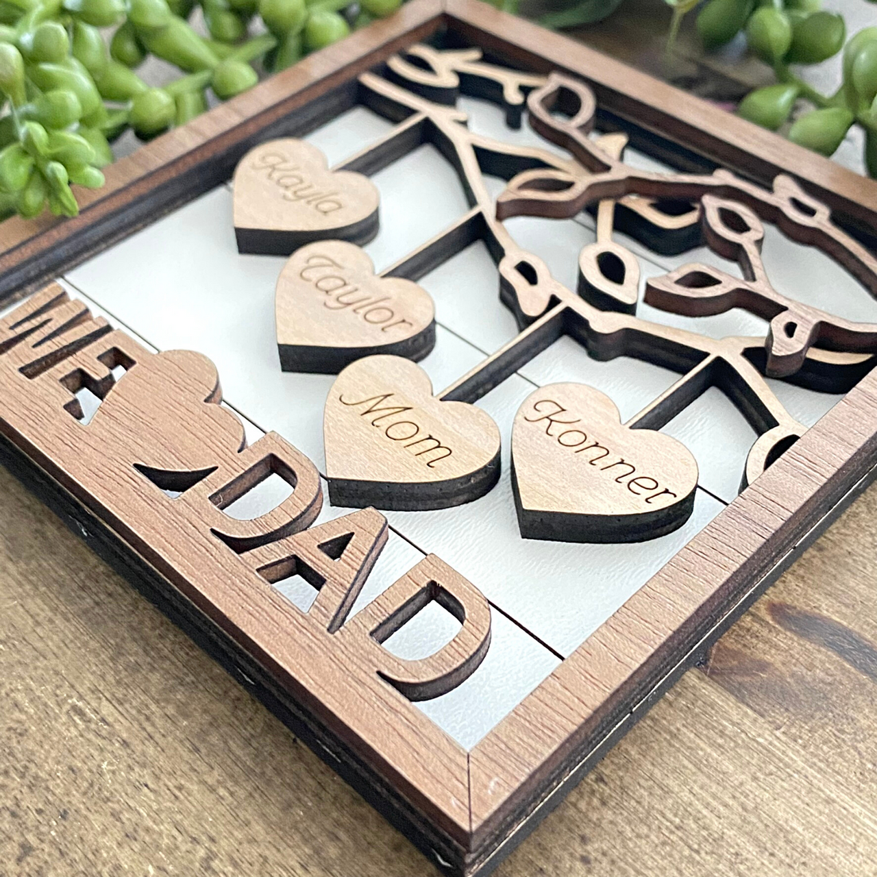 Father Day Puzzle Sign Heartwarming Plaque Birthday Gifts For Papa