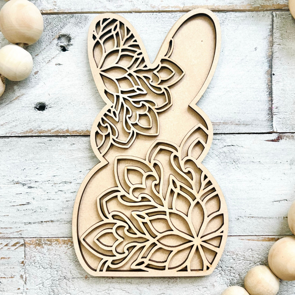 Layered Easter Mandala Bunny