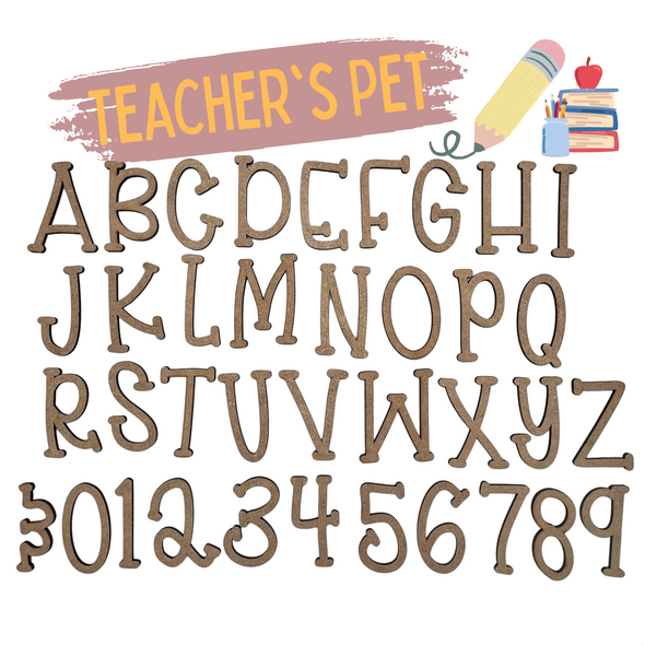 Teacher's Pet | Craft Letters | Unfinished Letters | Arts & Crafts Supplies